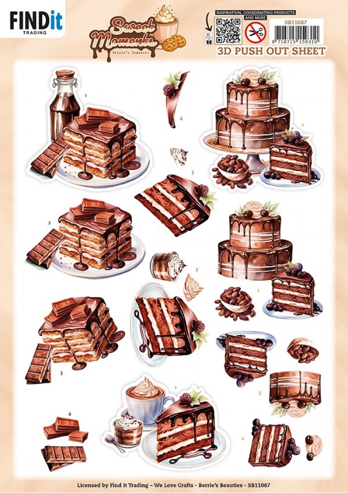 Berries Beauties - Sweet Moments 3D push out - Baked with love