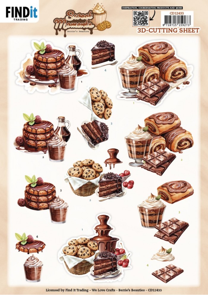 Berries Beauties - Sweet Moments 3D knipvel - Sugar Treats