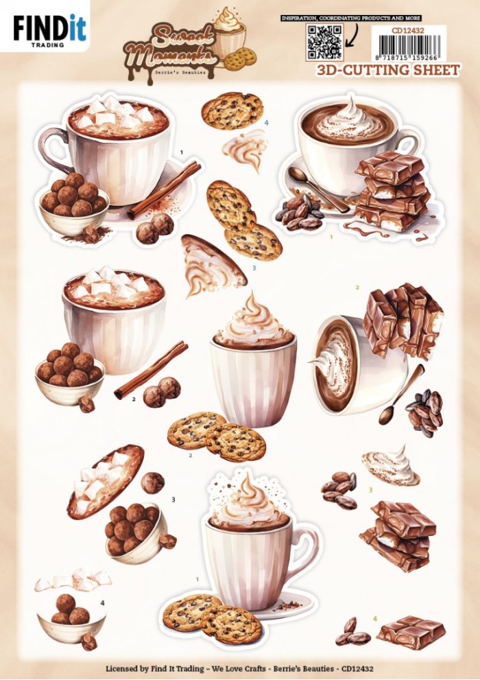 Berries Beauties - Sweet Moments 3D knipvel - Cookie Delight