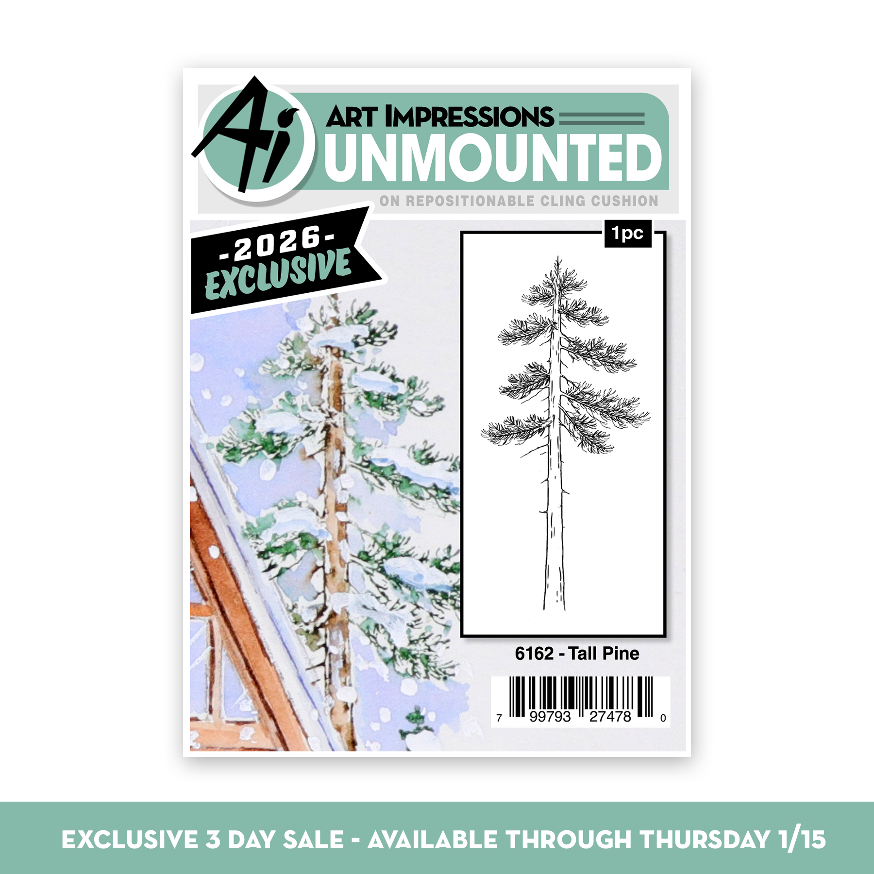 Art Impressions - Tall Pine 6162