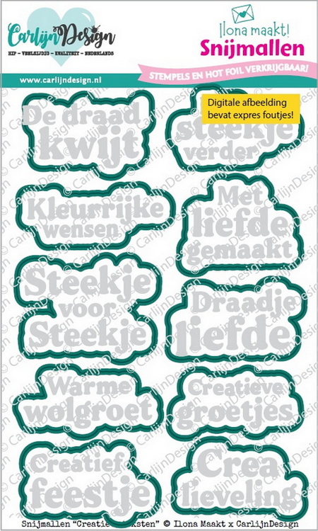 CarlijnDesign snijmallen Creatieve teksten