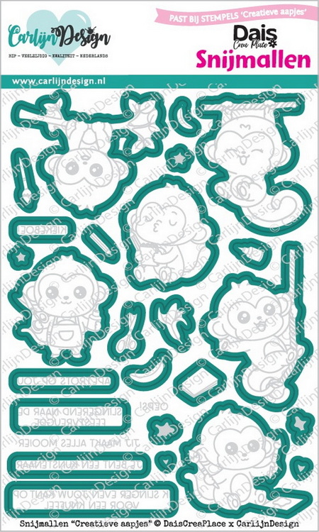 CarlijnDesign snijmallen Creatieve aapjes
