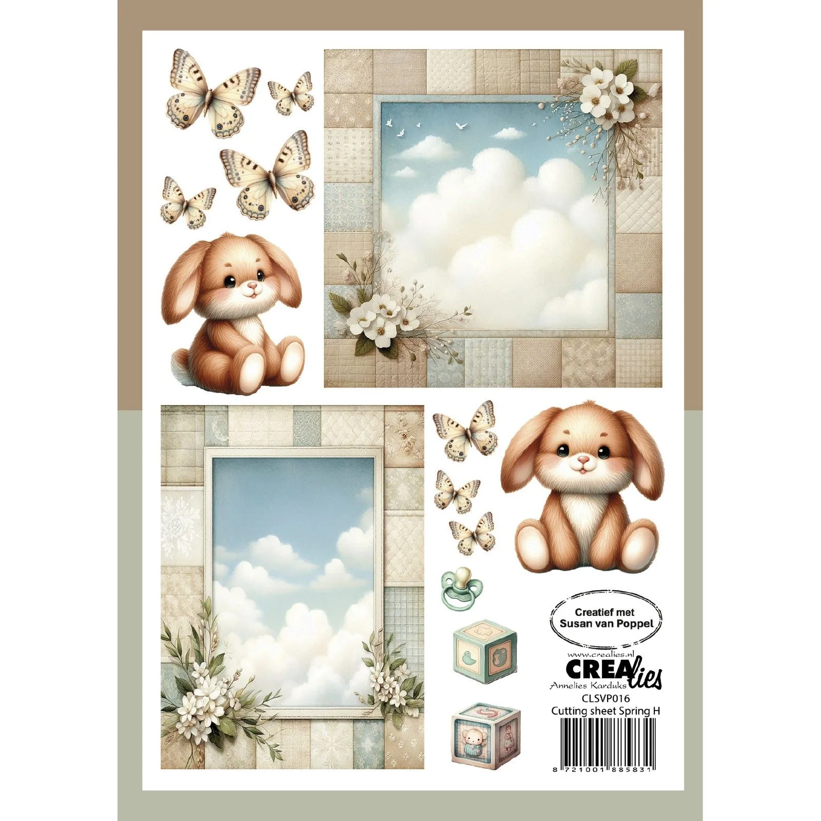 Crealies - knipvel Lente H