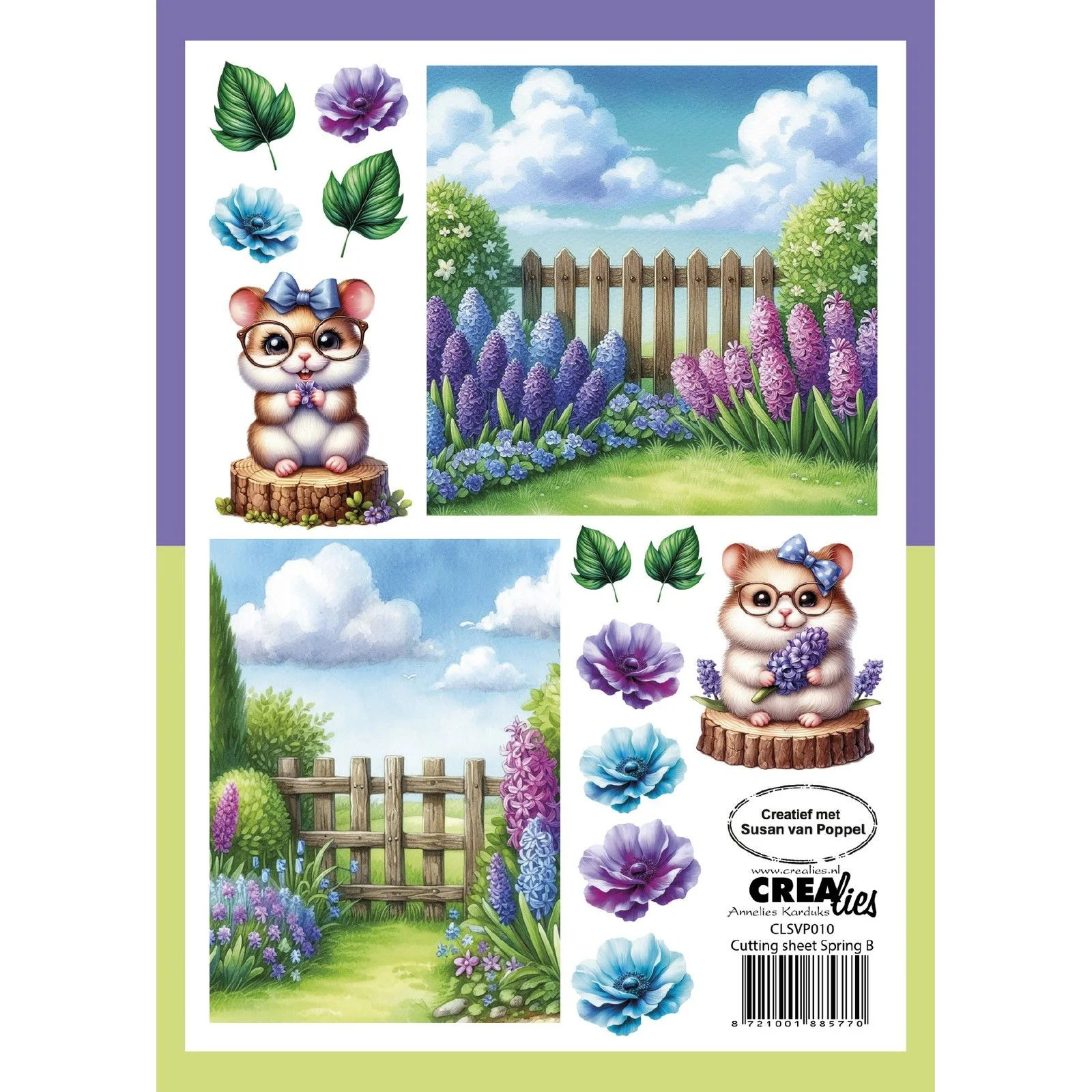 Crealies - knipvel Lente B