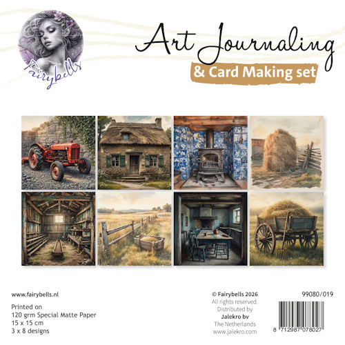 Art Journaling & Card making Set boerderij
