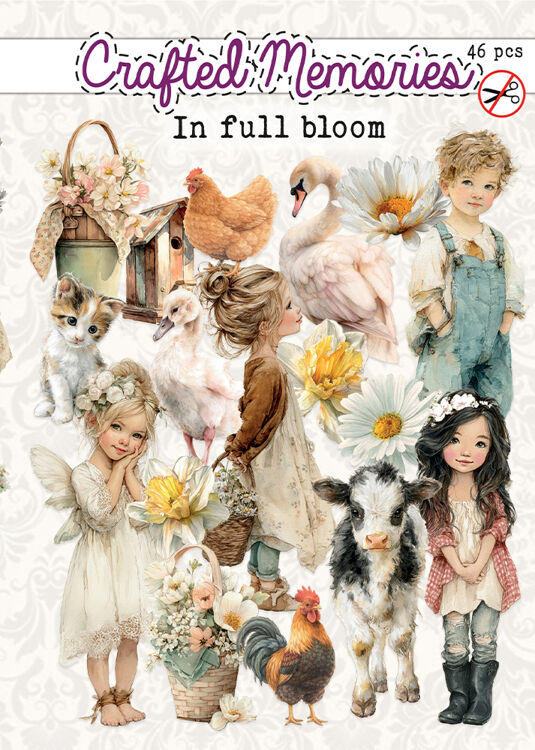 Crafted Memories - in Full Bloom - Die cuts 46 stuks