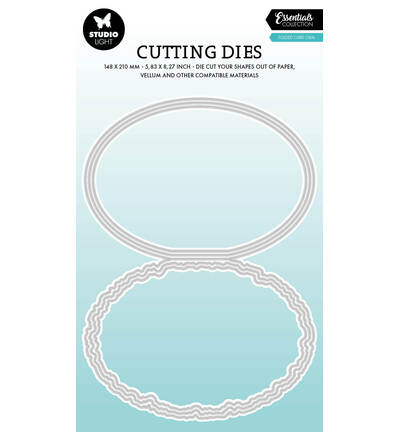 Studio Light Essentials - Cutting Dies - Folded Card Oval