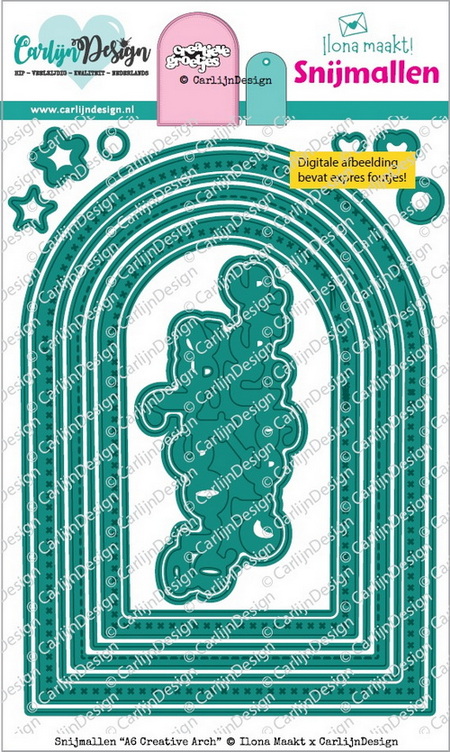 CarlijnDesign - snijmallen - A6 Creative Arch