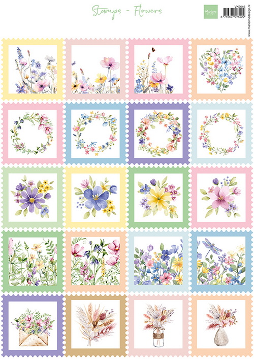 Marianne Design - knipvel Stamps - Flowers