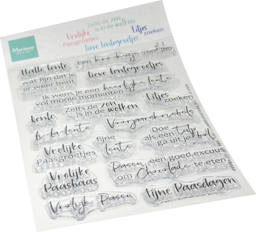 Marianne Design - clear stamp -  Lentegroetjes