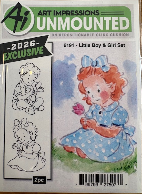 Art Impressions Exclusive 2026 - Little Boy & Girl Set 6191