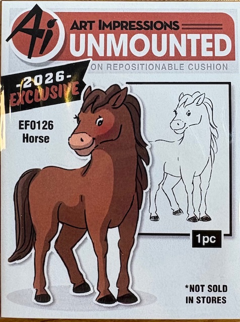 Art Impressions - Exclusive 2026 - Horse EF0126