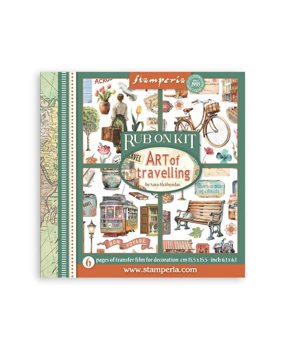 Stamperia - Rub on kit - Art of Travelling