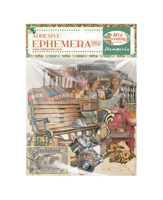Stamperia - Adhesive Ephemera - Art of Travelling