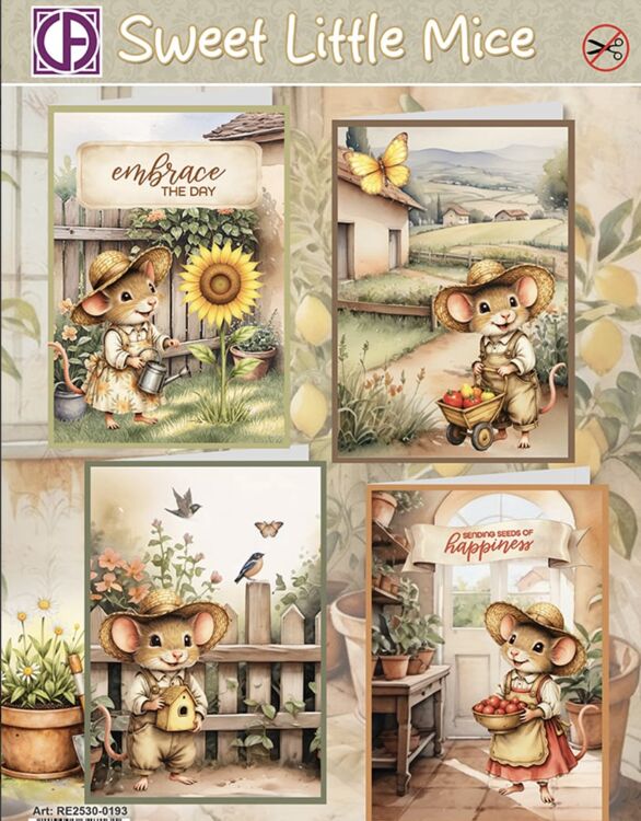 Creatief Art - kaartenpakket - Sweet little Mice