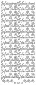 Starform Stickers Gefeliciteerd 201 Goud