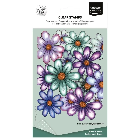 Vaessen Creative - Clear Stamp by Carla Creates Background Flowers