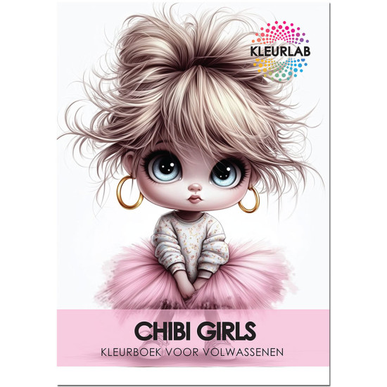 Kleurlab - Kleurboek voor volwassenen - Chibi Girls