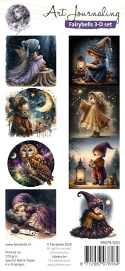Art Journaling - Fairybells 3D setje Moonlight 