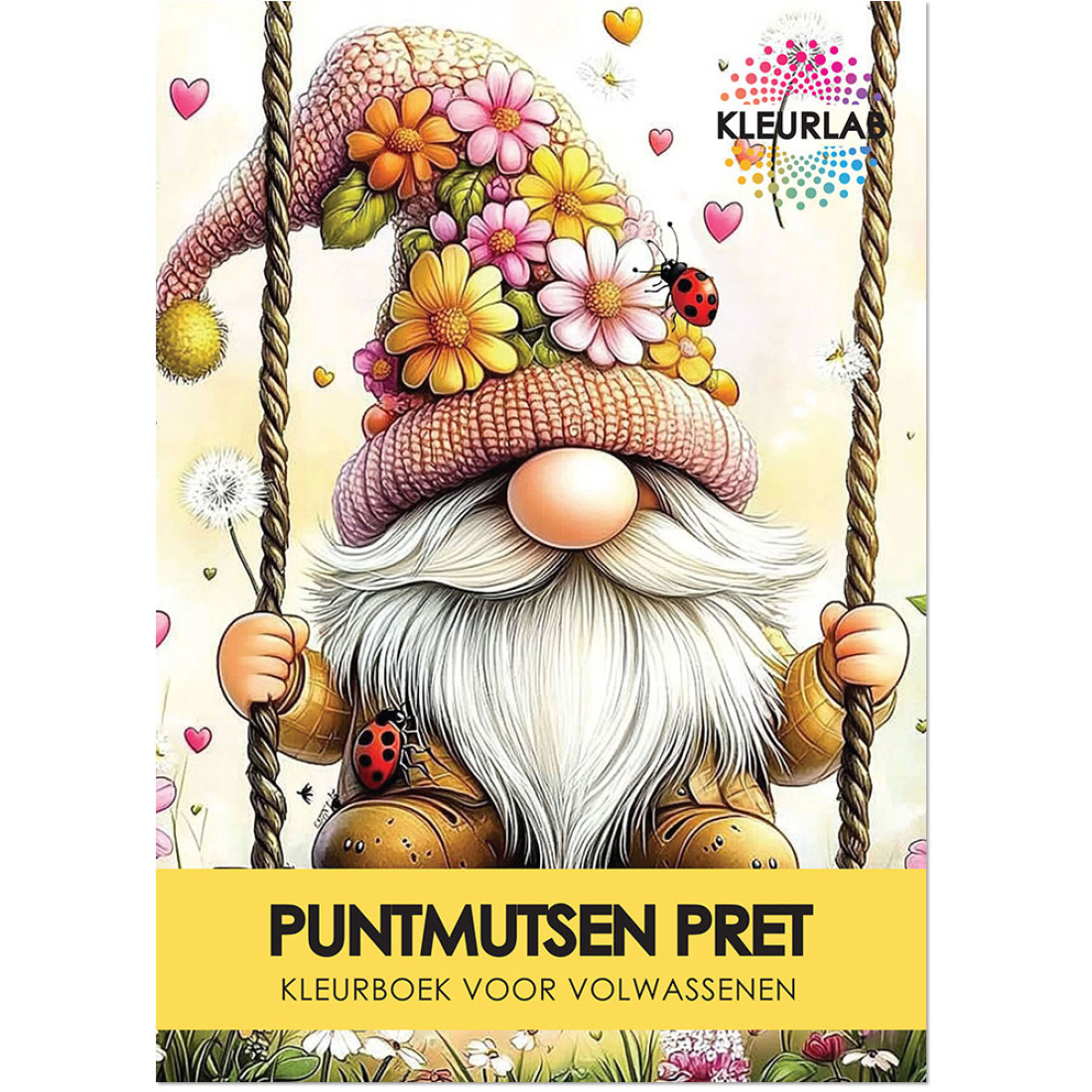 Kleurlab - Kleurboek voor Volwassenen - Puntmutsen pret