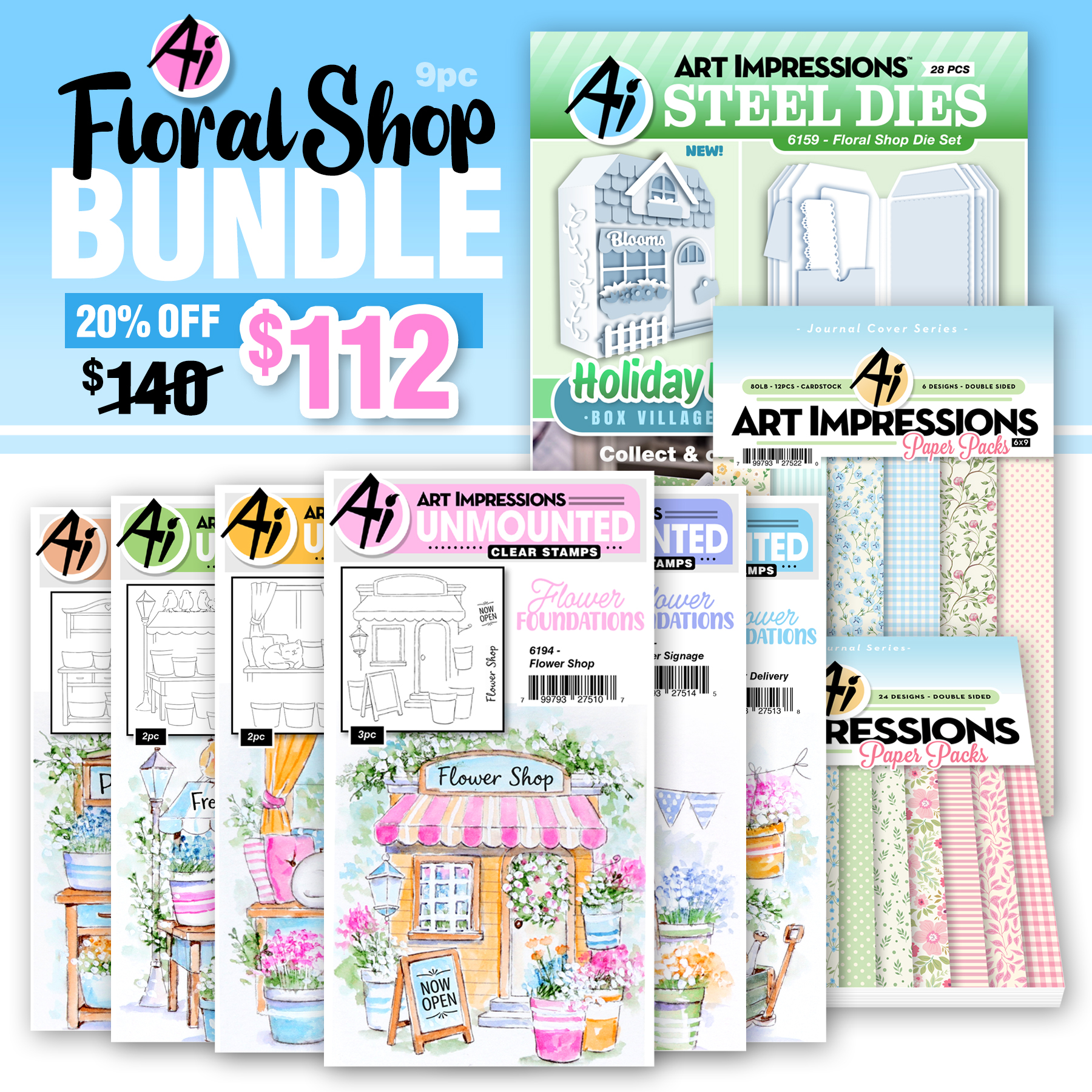 Art Impressions -  Floral Shop Bundle 
