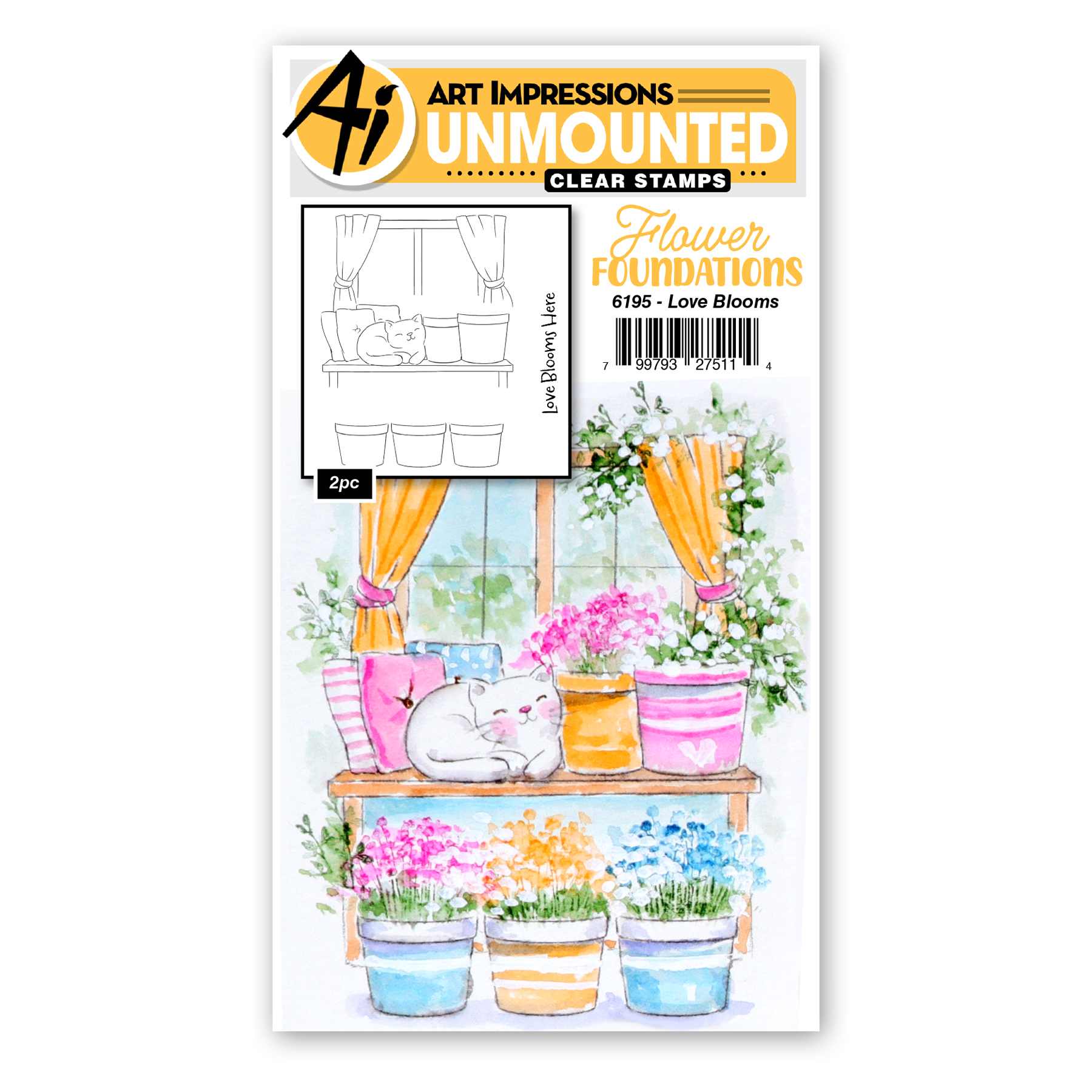 Art Impressions - Flower Foundations - Love Blooms 6195