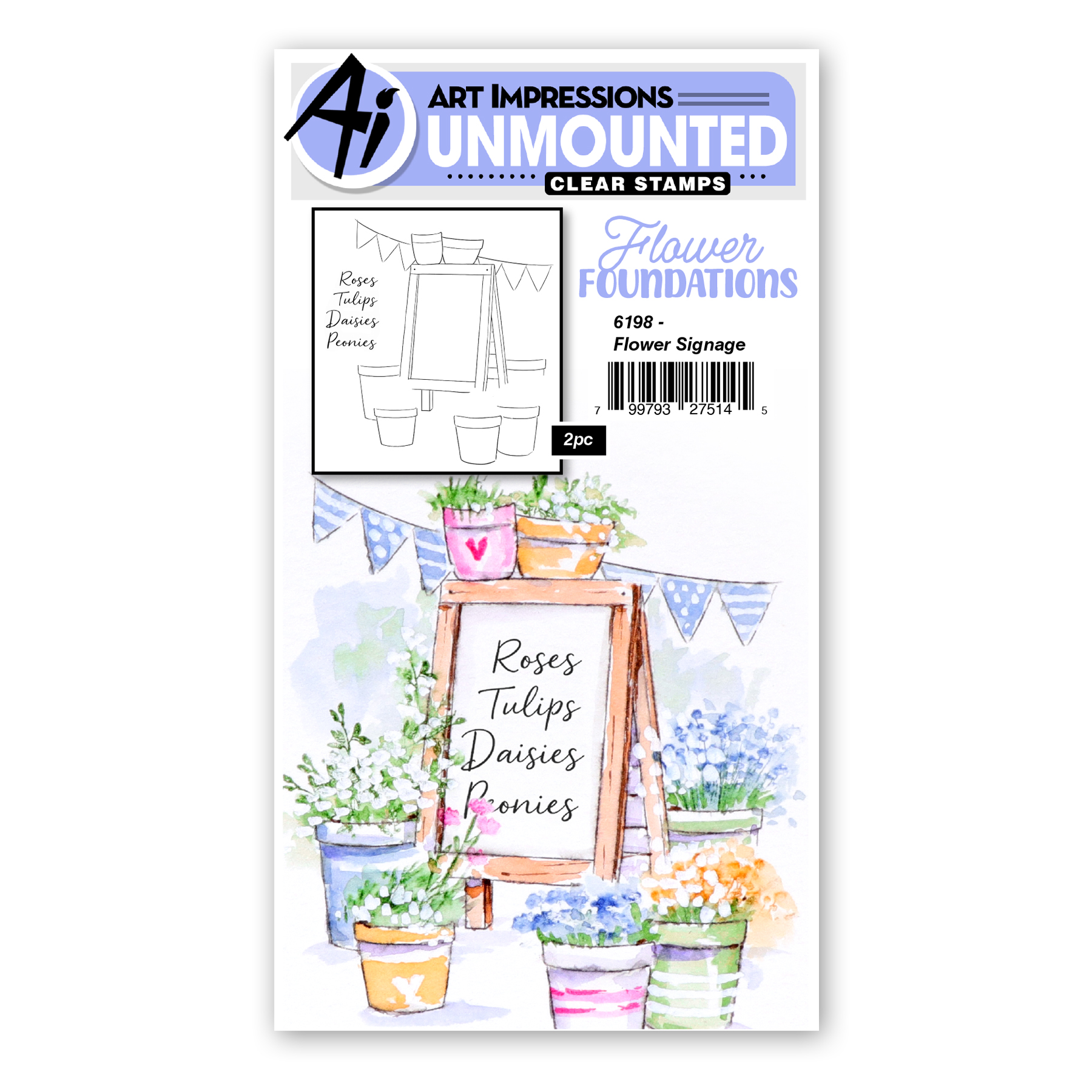Art Impressions - Flower Foundations - Flower Signage