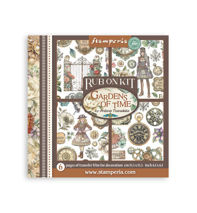 Stamperia - Gardens of Time - Rub on Kit 