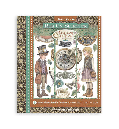 Stamperia - Gardens of Time -  Rub ON Selection 