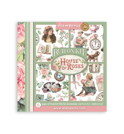 Stamperia - Houses of Roses - Rub on kit 