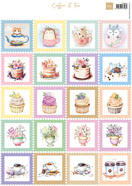 Marianne Design - knipvel Stamps - Coffee & Tea