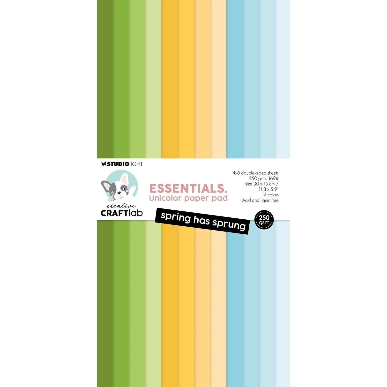 Creative Craftlab • Essentials Unicolor Paper Pad Spring Has Sprung