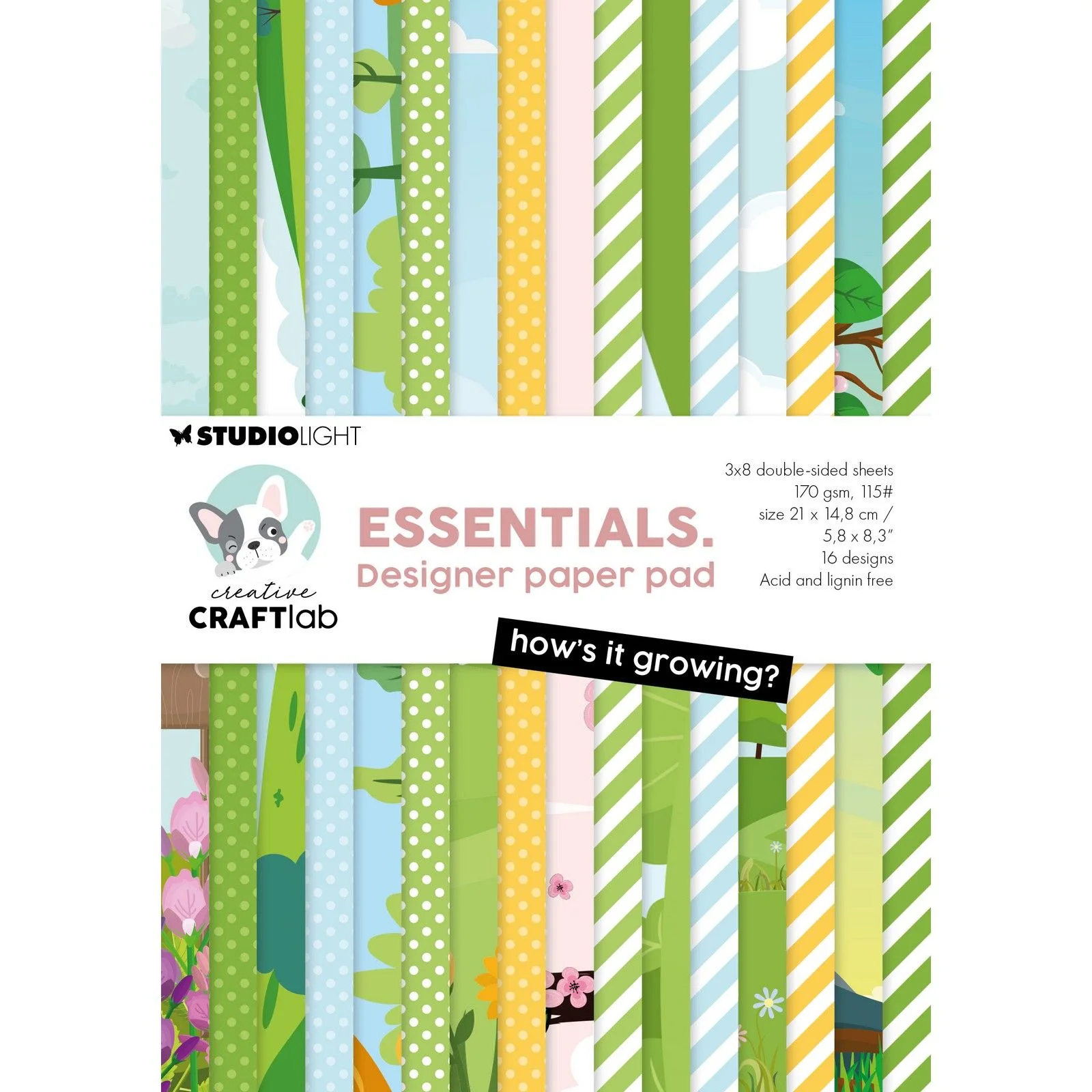 Creative Craftlab • Essentials Designer Paper Pad How's It Growing?