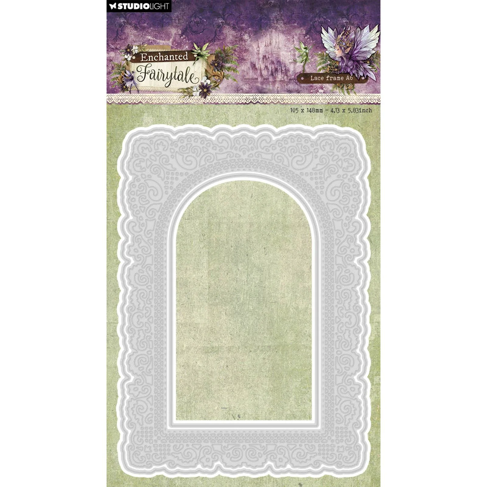 Studio Light • Cutting dies Lace frame A6 Enchanted Fairytale