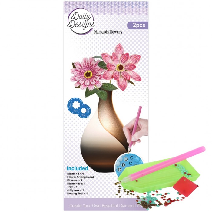 Dotty Design - Diamonds Flowers - 2 stuks 