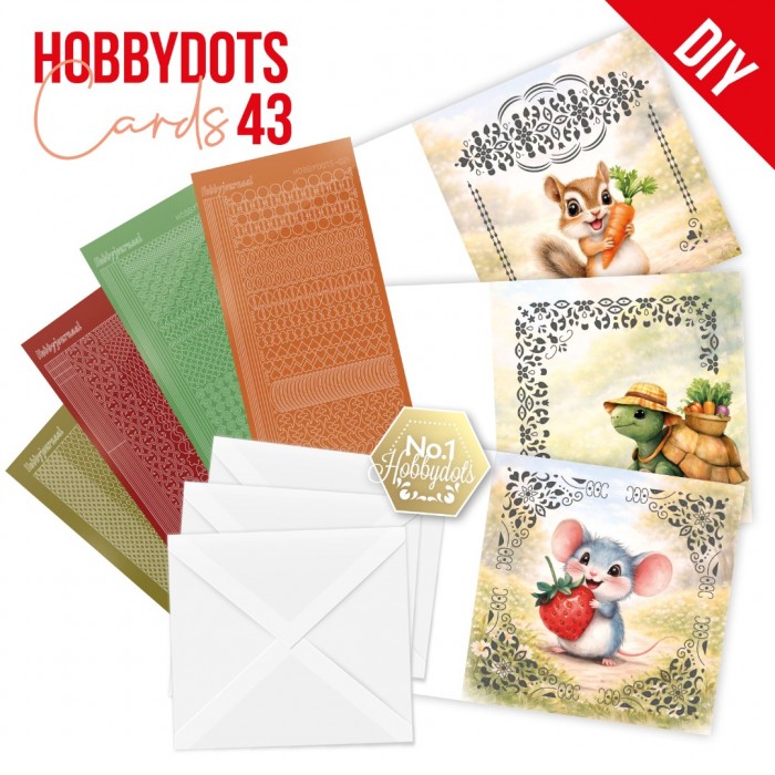 Hobbydots Cards 43 - Cute Garden Friends