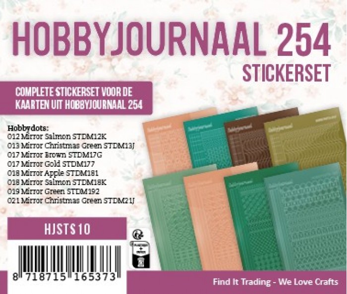 Hobbyjournaal 254 - stickerset