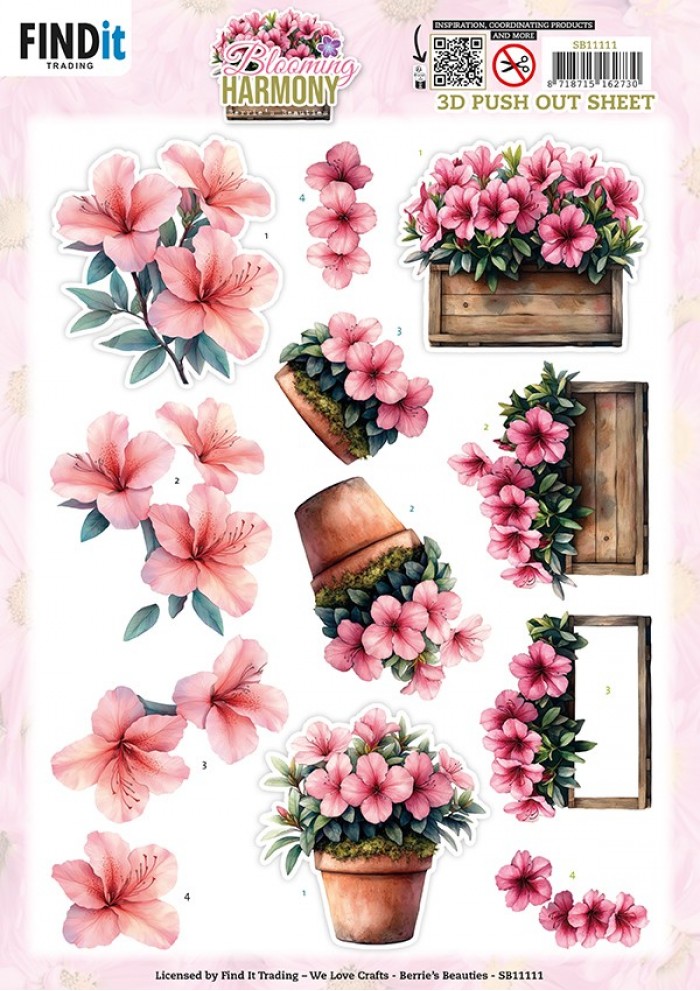 Berries Beauties - Blooming Harmony - 3D Push Out - Blooming Pots