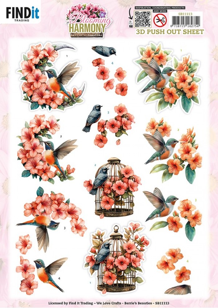 Berries Beauties - Blooming Harmony - 3D Push Out - blooming Serenade