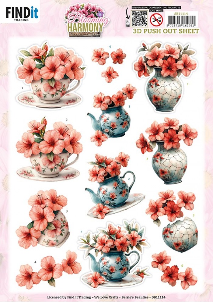 Berries Beauties - Blooming Harmony - 3D Push Out - Blooming Elegance