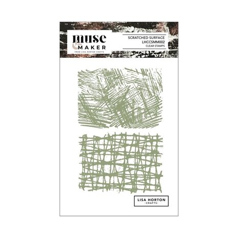 Lisa Horton Crafts - Muse Maker - Scratched Surface Clear Stamps