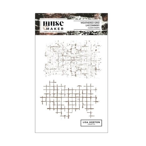 Lisa Horton Crafts - Muse Maker - Weather Grid Clear Stamps 