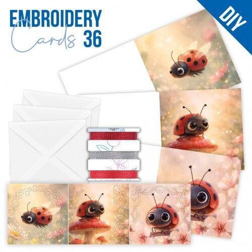 Stitch and Do - Embroidery Cards 36 - Ladybug