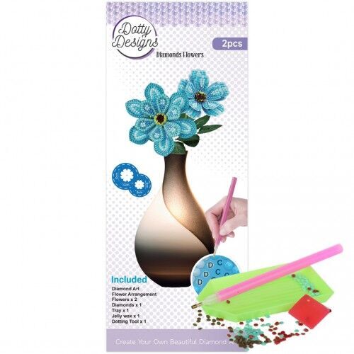 Dotty Designs - Diamond Flowers 2 stuks 