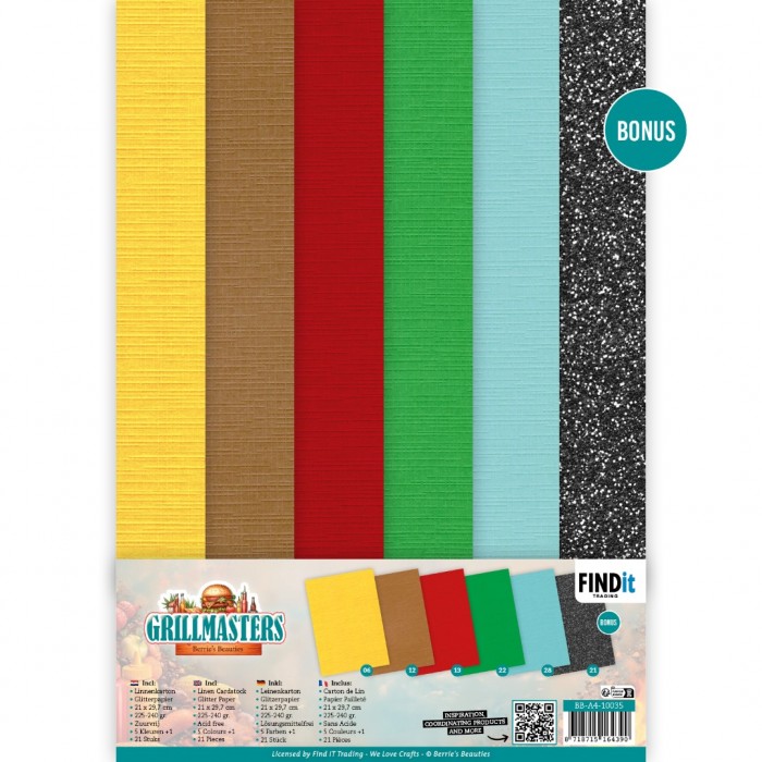 Berries Beauties - Grillmasters - Linnen Cardstock Pack