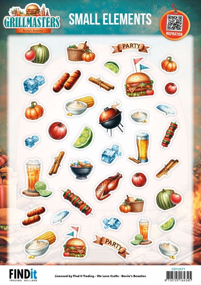 Berries Beauties - Grillmasters - 3D Knipvel Small Elements