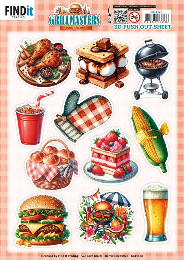 Berries Beauties - Grillmasters - 3D Push Out Assorti