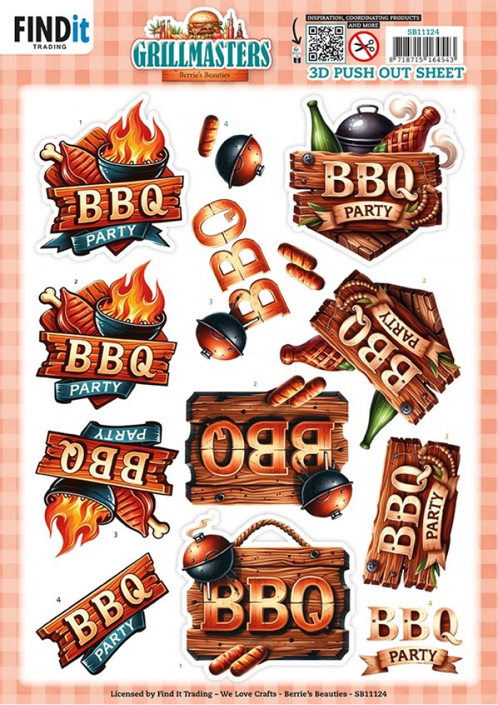 Berries Beauties - Grillmasters - 3D Push Out Backyard Feast
