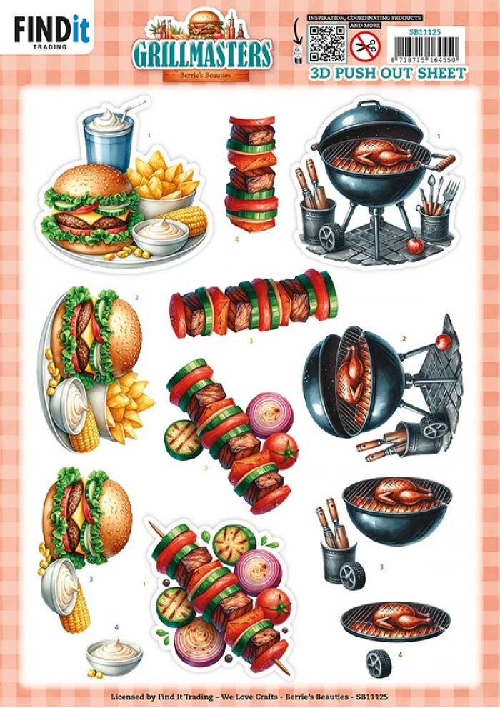 Berries Beauties - Grillmasters - 3D Push Out Flame Grilled Favorites