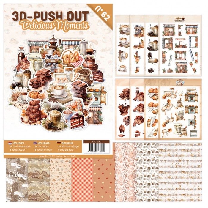 3D Push Out Book 62 - Delicious Moments